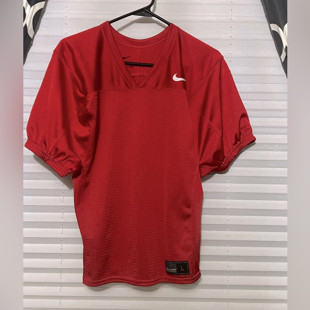 Red Youth Nike football jersey